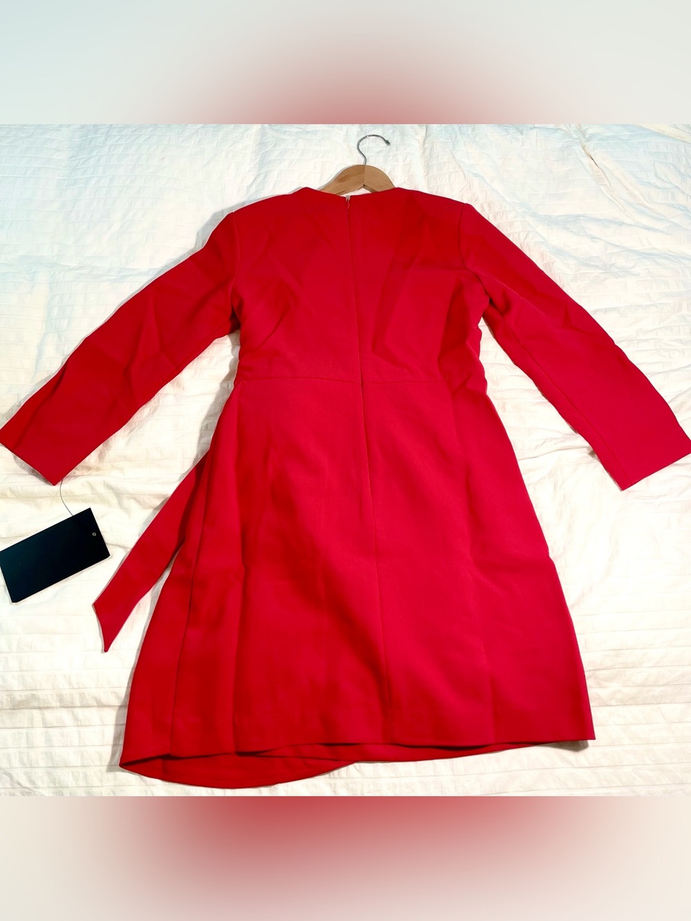 Tuckernuck Sienna Wrap Dress NWT Poppy & Hot Pink Mini (Small / S) - Picture 8 of 8